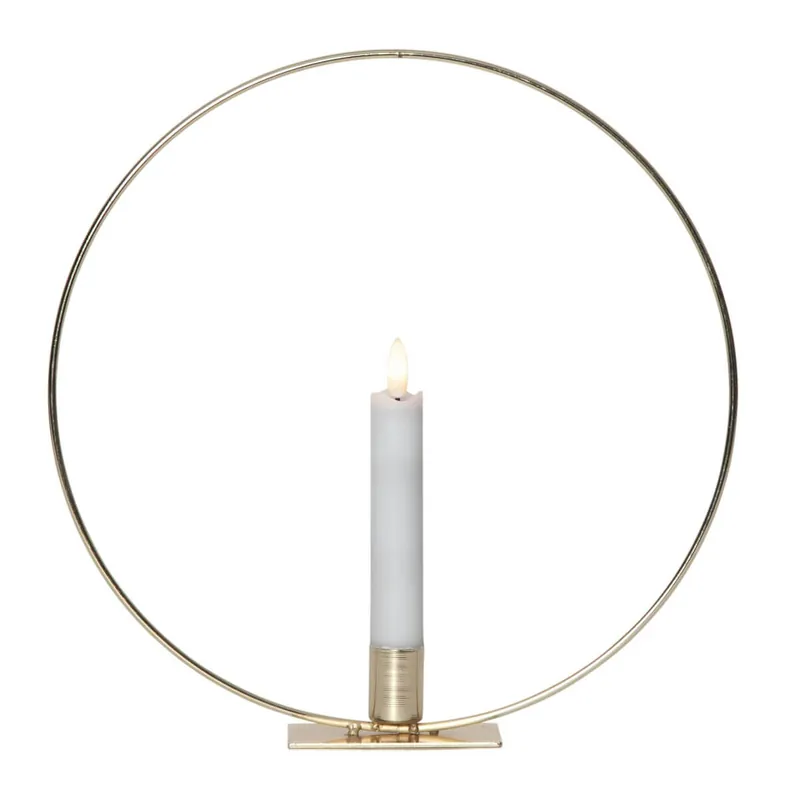 FLAMME TABLE Inomhusdekoration 28cm Mässing Begränsad tid
