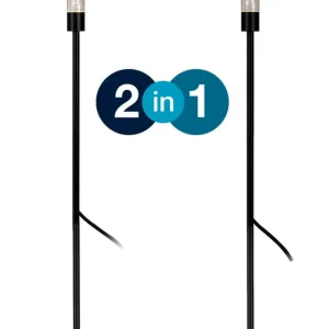 Fri frakt APOLLO 2in1 Pollare 65cm Svart IP44