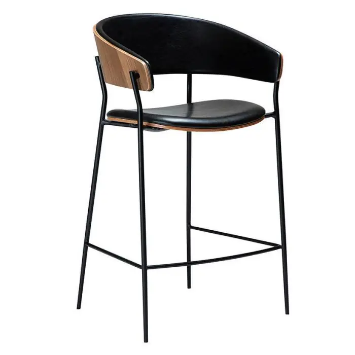Begränsat antal Crib Låg Konstläder Vintage Black / Valnötsfanér - Dan-Form - Bonus Möbler