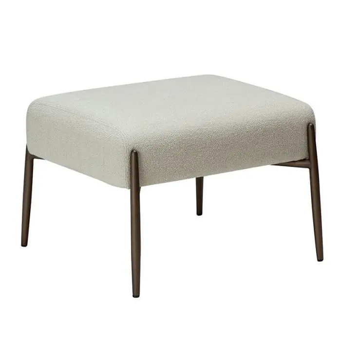 Sänkt pris Glam Bouclétyg Bone White / Antique Brass - Dan-Form - Bonus Möbler