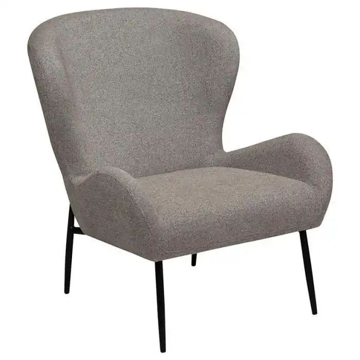 Glam Låg Bouclétyg Pebble Earth / Black - Dan-Form - Bonus Möbler Begränsad tid