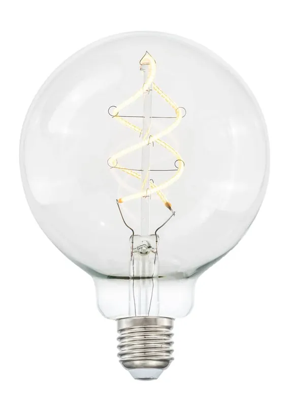 E27 3-Stegs Dimbar Glob125 4W 2700K 300lm Klar LED-Lampa Fri frakt