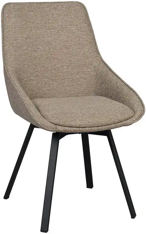 Köp nu Alison Metallben / Tyg Mörkbeige tyg - Rowico Home - Bonus Möbler