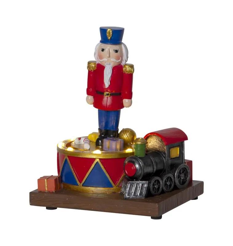 NUTCRACKER Dekorationsfigur Batteri 16cm Flerfärgad Köp online