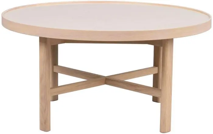Lägg i varukorgen Marsden Ø90 cm Beige keramik / Vitpigmenterad ek - Rowico Home - Bonus Möbler
