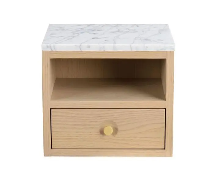 Kundfavorit Whitmore Vitpigmenterad ek / Vit marmor - Rowico Home - Bonus Möbler
