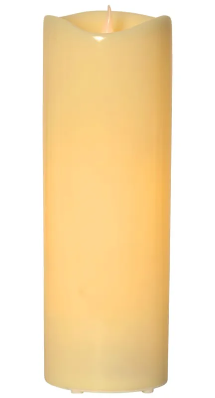Begränsat antal GRANDE LED-Blockljus 38cm Beige
