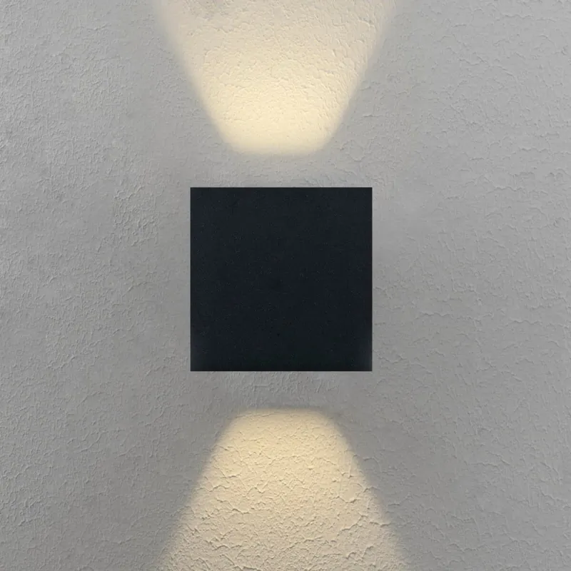 CUBE II Vägglampa 10cm 3000K Antracit Beställ idag