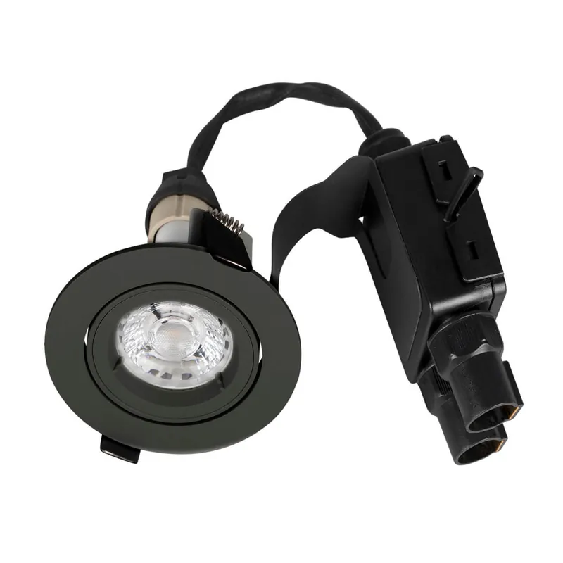 COMFORT Quick Downlight IP23 95mm Antracit Snabb frakt