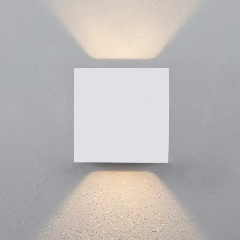 CUBE XL II Vägglampa 15cm Vit Populär