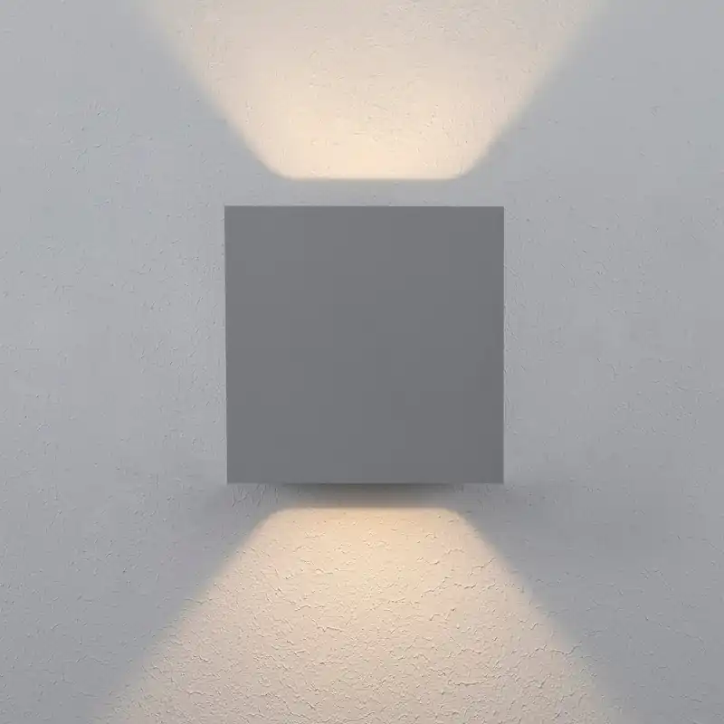 Kundfavorit CUBE XL II Vägglampa 15cm Grå