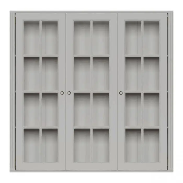 Outlet Stockholm Vitrin Hög 3 Dörrar 3-sektioner Grey - Englesson - Bonus Möbler