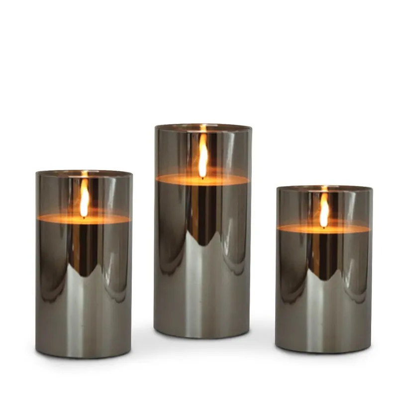 GLASS Lights 3D Flame 3-Pack Rökfärgat Glas Köp online