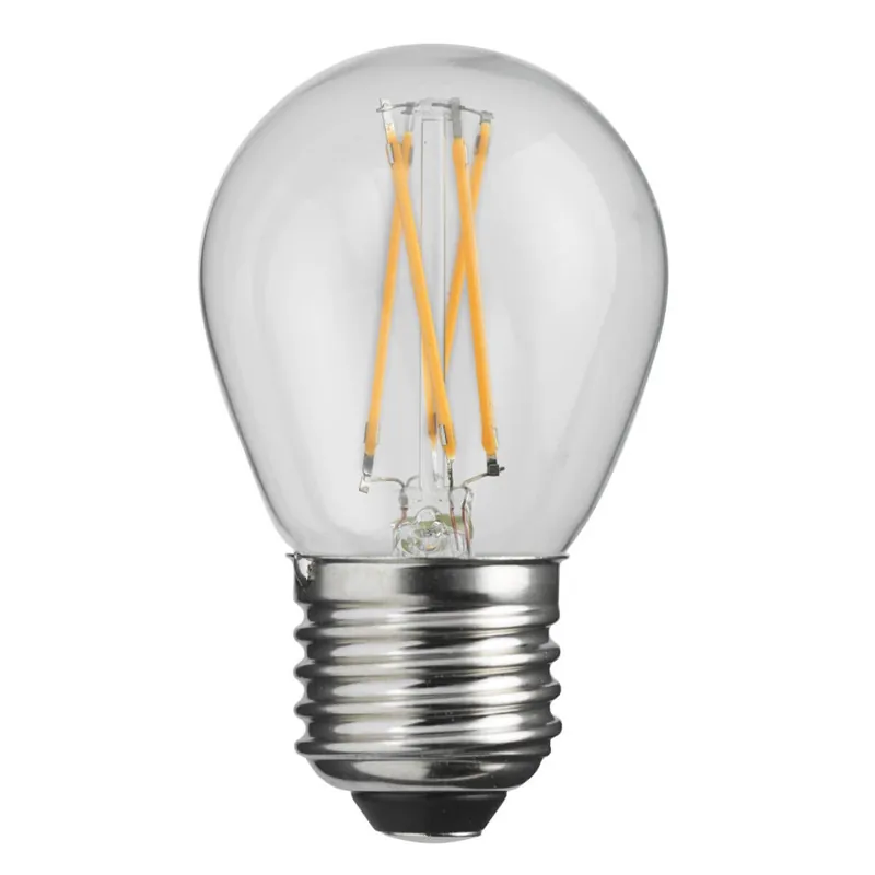 E27 Classic Klot 4W 2700K 400lm Klar LED-lampa Sänkt pris