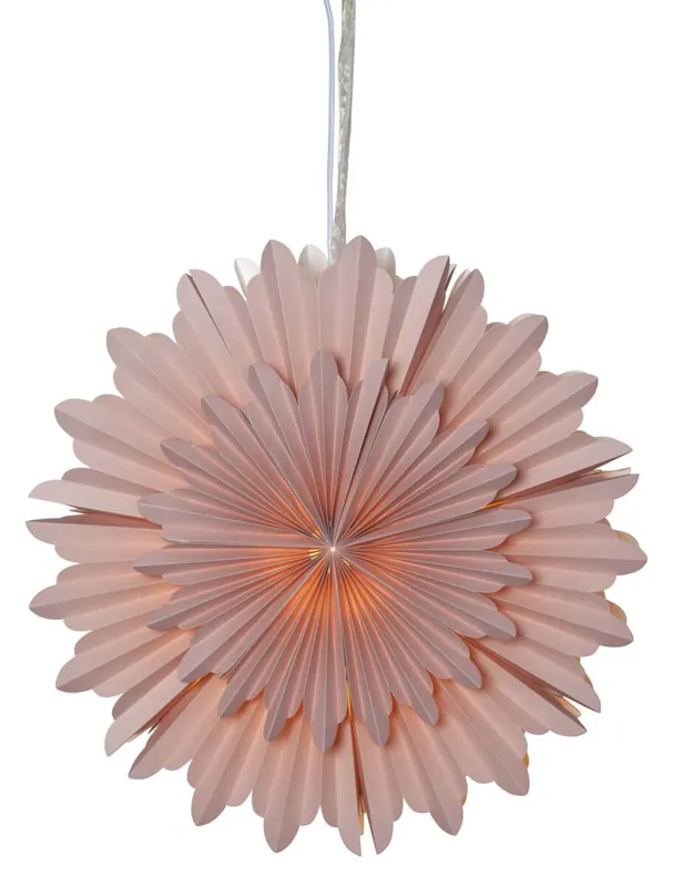 CRYSTAL Pappersstjärna 50cm Rosa Populär