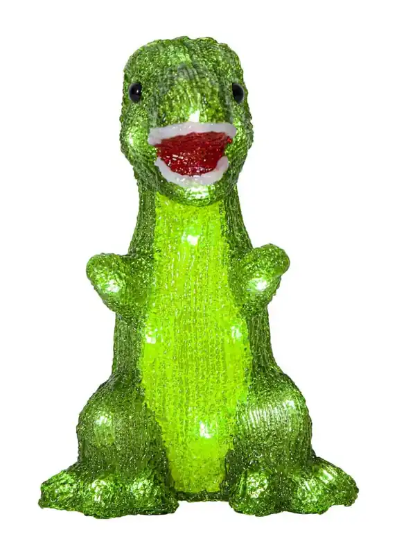 Billigare CRYSTALO Dekorationsfigur Dinosaurie 30L 25cm Grön