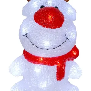 Bästa pris CRYSTALO Dekorationsfigur Ren 30L 28cm Vit
