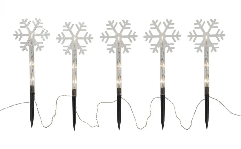 WANDY Utomhusdekoration Snöflinga Batteri 25cm Kampanj