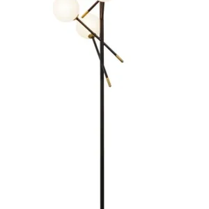 AKROBAT Golvlampa 164cm Svart/Matt Mässing/Opal Kampanjpris