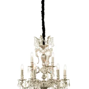 ALLINGTON Kristallkrona 6+3-Arm 60cm Antiksilver Köp nu