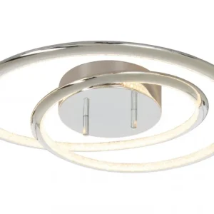 ARIES LED-Plafond Dimbar 46,5cm Krom/Klar Rea