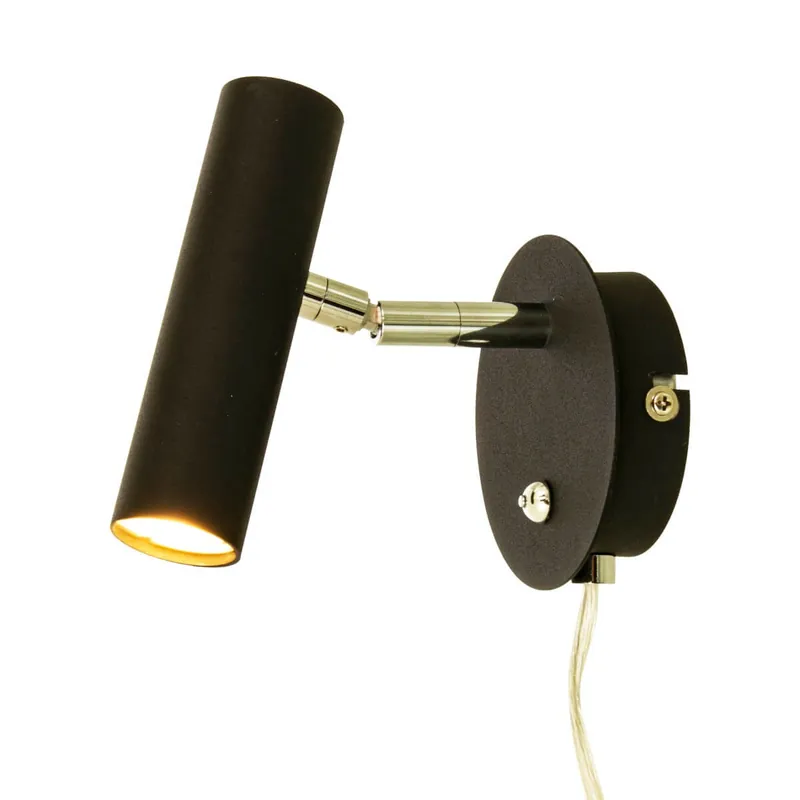 ARTIC Vägglampa 16,5cm Svart/Stål Extra rabatt