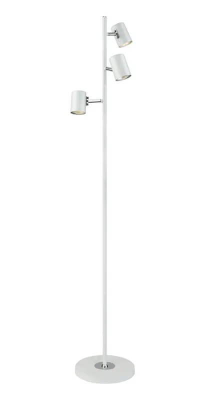 Populär BALDER Golvlampa 3L 135cm Vit/Krom