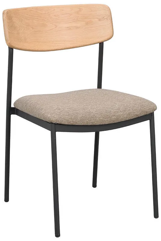 Köp nu Maymont Lackad ek / Mörkbeige tyg - Rowico Home - Bonus Möbler
