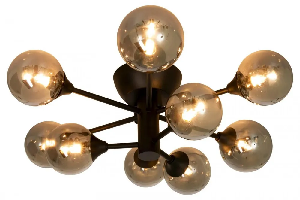Begränsad tid COSMOS Plafond 52,5cm Svart/Rökgrå