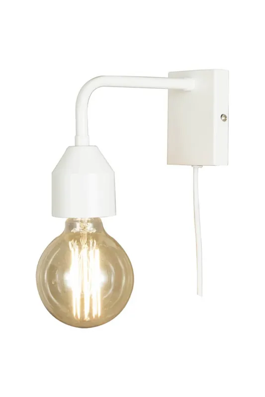 FLYNN Vägglampa 20cm Vit Endast denna vecka