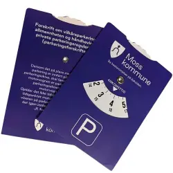 Premium Parkeringsskiva med tryck - Classic, med fönster