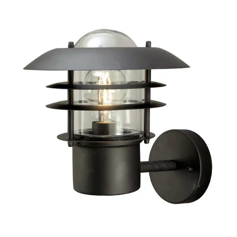 Beställ nu LANDSORT UPP Vägglampa Ute 27cm Svart IP44