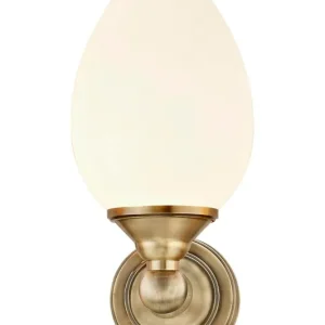 Billig LUIGI Vägglampa Bad 23,5cm Antik/Vit IP44
