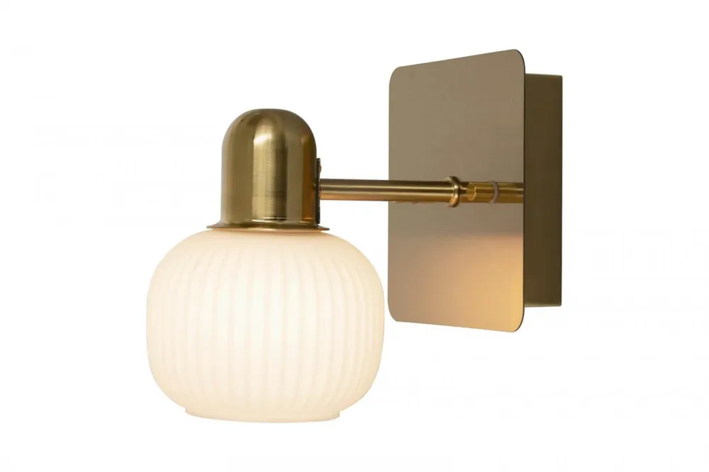MESSINA Vägglampa 17,5cm Krom/Opalvit IP44 Outlet