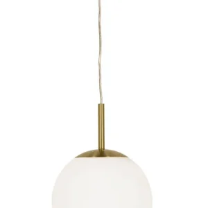 Begränsat erbjudande OPAL Takpendel 25cm Matt Mässing/Opalvit