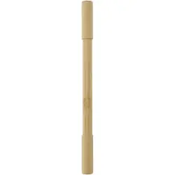 Bästa pris Samambu duo-penna av bambu (blått bläck)