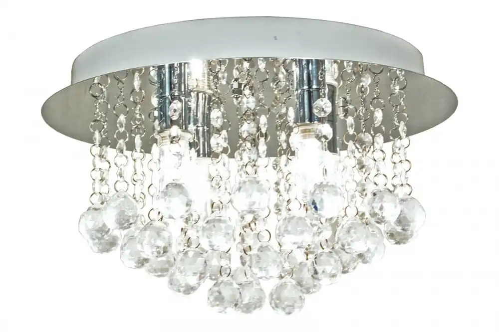 Expressleverans TERESA Plafond Bad 36cm Krom/Klar IP44