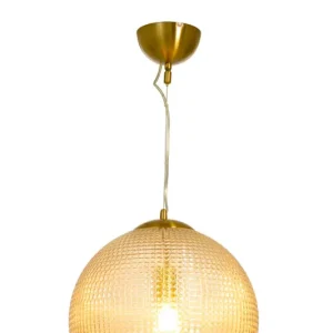 VEGAS Taklampa 35cm Amber/Matt Mässing Kampanj