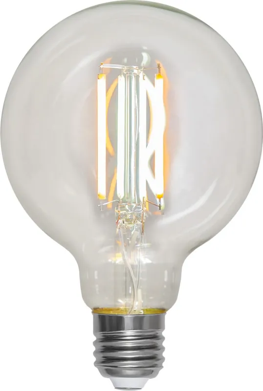 E27 Glob95 Smart Dimbar 7W 2700-6500K 806lm Klar LED-Lampa Trygg betalning