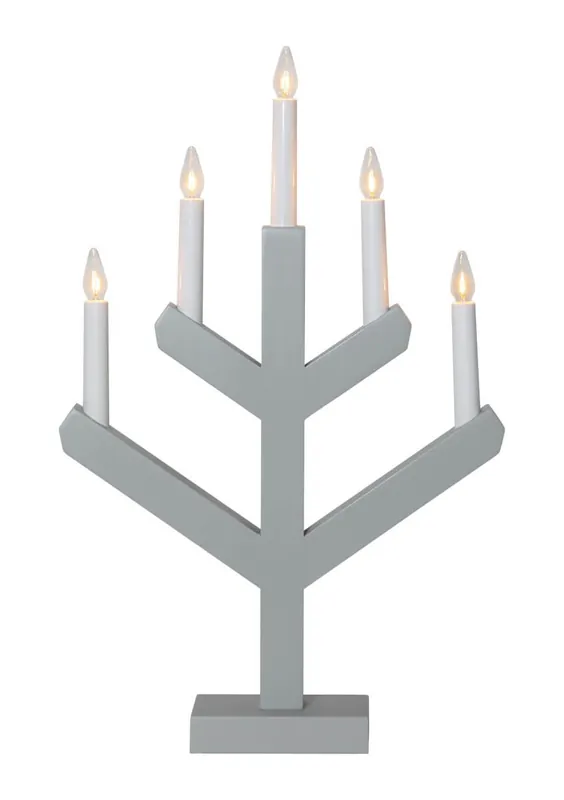 VINGA Ljusstake 5L 50cm Grå Kampanjpris
