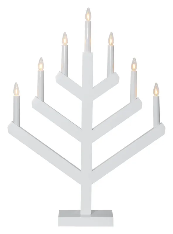 VINGA Ljusstake 7L 62cm Vit Billig