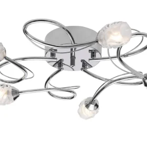Bästa pris ROSE Plafond 53cm Krom/Frostat glas