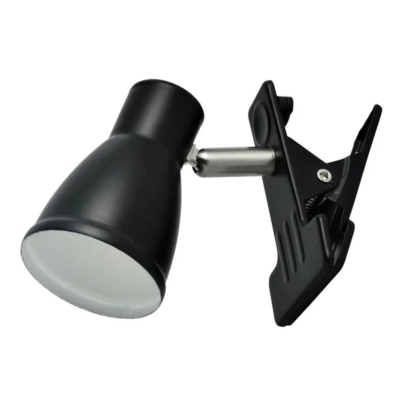 I lager TOVE Klämlampa 16cm Svart
