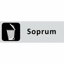 Billig Informationsskylt Soprum 225x80 mm