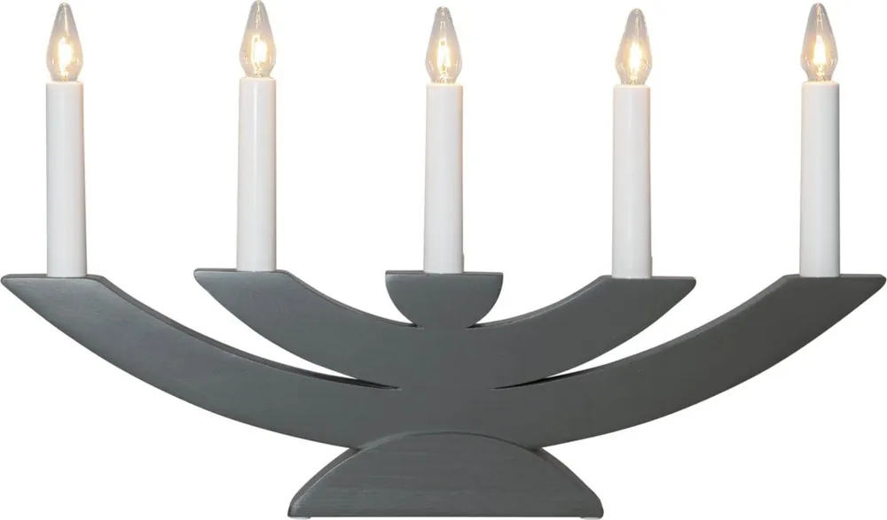 NAVIDA Ljusstake 5L 42cm Dimgrå Begränsat antal