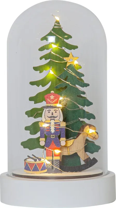 Extra rabatt NUTCRACKER Bordsdekoration Batteri 20cm Flerfärgad