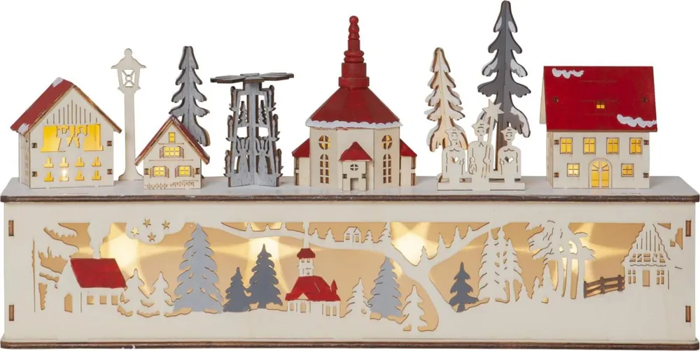 ROSENHEIM Ljusstake Batteri 10L 45cm Natur Endast idag