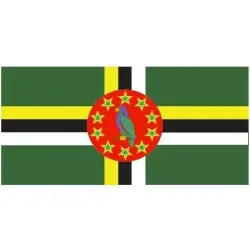 Flagga Dominica Endast idag