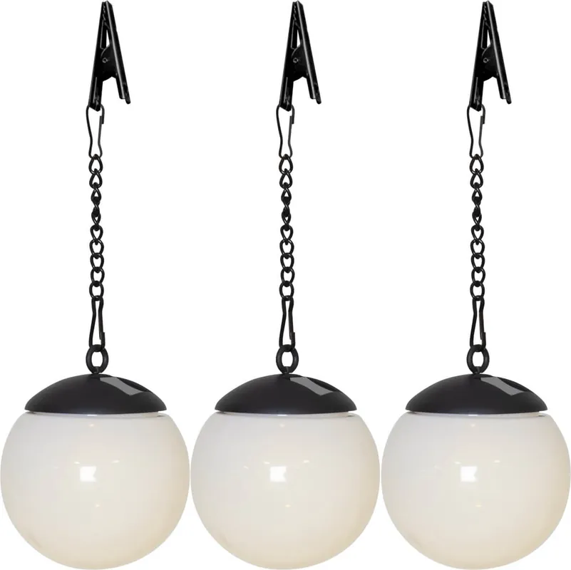 GLOBUS Solcellsdekoration 23cm Vit Kampanjpris