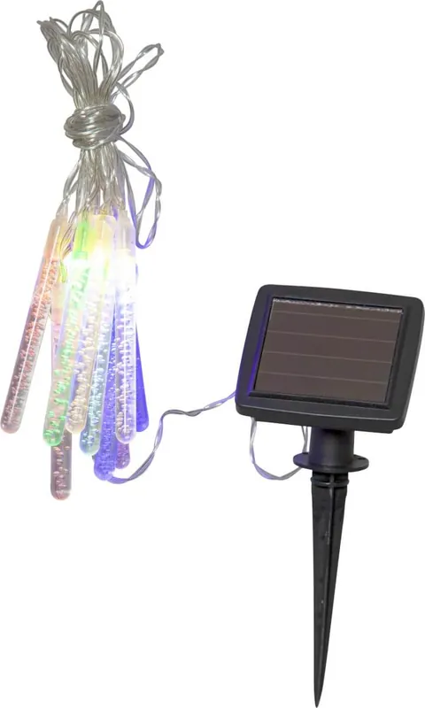 BUBBLY LIGHT-CHAIN Solcells-ljusslinga 180cm 10LED Flerfärgad/Klar Säker betalning